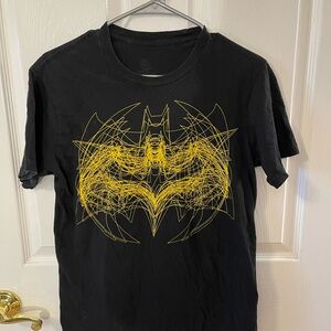 DC Black Tee with Yellow Graphic